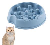 Alimentador lento para gatos - Cuenco interactivo para laberintos, silicona de alimenticio, base pesada antideslizante | Promueve una digestión saludable con prevención de hinchazón para gatos