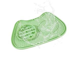 Alimentador lento para gatos | interactivo anti-asfixia con pequeño, dispensador de aperitivos de alimentación lenta con alfombrilla | para tiras pequeñas cajas aperitivos comida húmeda comida seca