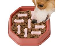 Alimentador Lento - Plato Tazón Anti-Asfixia - Platos para Comer Lento | para Perros, Cachorros, Alimentación con Agua, Comer, Pequeño, Grande, Raza Mediana, Mascota, Gato, Gatito