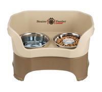 Alimentador ms limpio de lujo a prueba de desorden tazones para perros elevados para razas grandes, hechas en EE. UU. - No hay un alimento lento con