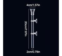 Alimentador para Camarones, Tubo de Alimentación Acrílico para Betta, Dispensador Transparente para Evitar Dispersión De Alimento De Betta para Cuidado Diario De Peces,