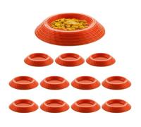 Alimentador Para Isópodos - 12 Piezas Bandeja de Alimentación con Recintos Antideslizantes | Cuenco De Alimentación Para Isópodos - Para Colémbolos, Invertebrados Enanos Y Animales De Compañía Pequeño