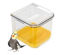 Alimentador Para Pájaros Para Jaula Contenedor De Transparente Para Aves | Contenedor de Alimento para Pinzones Para Conuro Loro Periquito Canario Pinzón Cacatúa Inseparable Gorrión