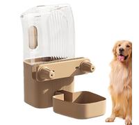 Alimentador para perros, jaula de montaje automático de agua y tazón de alimentos, 12,2 x 12,2 en suministros para mascotas, gran cajón alimentador para puppies y gatos, adecuado para alimentación
