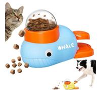 Alimentador para perros, juguete dispensador interactivo de golosinas para perros, alimentador de rompecabezas 2 en 1 para perros y gatos, comederos lentos para entrenamiento, juego interactivo para