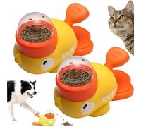 Alimentador para perros, juguete dispensador interactivo de golosinas para perros, comedero de rompecabezas 2 en 1 para perros y gatos, comederos lentos para entrenamiento, juego interactivo para