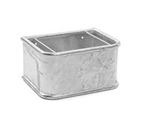Alimentador rectangular de hierro galvanizado con barras antidesperdicio Kerbl