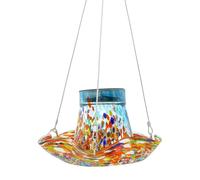 Alimentador Solar Hummingbird - Alimentador de Leche de pájaro Decorativo, diseño Resistente a Fugas | de césped y jardín, decoración de jardín Colgante, Accesorio de alimentación de Vida