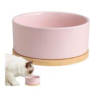 Alimentador térmico para mascotas - Cuenco de agua térmica calentada, plato de cerámica antifugas y ahorro de energía | Cuenco de alimentación interior exterior para perros gatos pollos crujiente