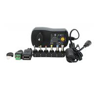 Alimentador universal salida 3-12vdc 1500ma con 8 conectores pce1500-u