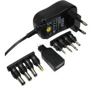 Alimentador universal salida 3 a 12vdc 1amp 8 conectores + usb
