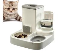 Alimentador y Bebedero para Mascotas 2 en 1 - Juego automático de Cuencos de Agua y Comida para Gatos - Alimentador automático para Gatos, dispensador de Agua para Mascotas, Bebedero automá