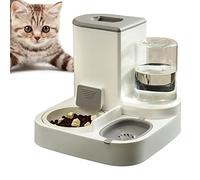 Alimentador y bebedero para mascotas 2 en 1 por gravedad - Cuenco de agua dispensador automático de comida para perros 2 en 1 | para mascotas con botella de agua automática, para perros y gatos para p