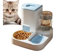 Alimentador y bebedero para mascotas de gravedad 2 en 1, cuenco de agua y comida automática para gatos, Bebedero automático para gatos