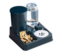 Alimentador y dispensador de agua, 2 en 1 no deslizante, dispensador portátil para alimentos y agua, alimentador automático para gatos, perros, conejos, convenientes para uso interior y exterior