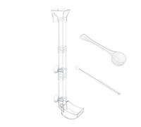 alimentadora de camarones - Canal de alimentación subacuático, Tubo dispensador acuático | Accesorio de Boquilla Larga Delgada, Bandeja de caída antiobstrucción con Control de Flujo Constante