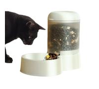 Alimentadores Automáticos Para Gatos - 30x17x24cm Alimentador Gravitacional, Contenedor De Alimentos Para Mascotas Con Capacidad, Estructura Base Antideslizante, Cuerpo De Material De Pp Pet, Wa