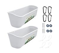 Alimentadores de cabra - Alimentador de pollo de estiramiento | Juego de 2 unidades Duck Waterer & Goat Feederr | Ganado sin residuos que alimentan la con clip | Contenedor de comida para
