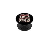 Aliméntame donas y Dime Que Soy un Amante de la Comida Bastante gastronómica PopSockets PopGrip Adhesivo