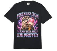 Aliméntame Helado y Dime Que Soy una Nutria Bonita Comfort Colors Adult Heavyweight T-Shirt