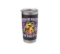Aliméntame Nuggets Y Dime Que Soy Rana Bonita Vaso térmico de acero inoxidable de doble pared