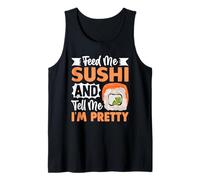 Aliméntame Sushi Y Dime Que Soy Bonita Camiseta sin Mangas