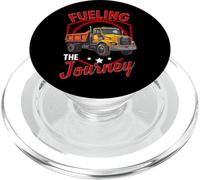Alimentando el viaje divertido camión volquete conductor de juego de palabras PopSockets PopGrip para MagSafe