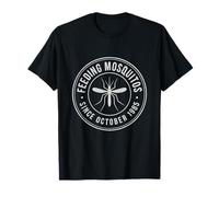 Alimentando Mosquitos Desde Octubre de 1985 Vintage Camping Senderismo Camiseta