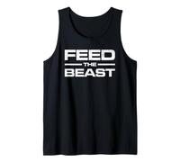 Alimentar A LA Bestia Ganancia DE Masa Edificio Muscular ENTREN Camiseta sin Mangas