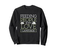 Alimentar a la Gente es mi lenguaje de Amor para el Equipo de Servicio de Catering Sudadera