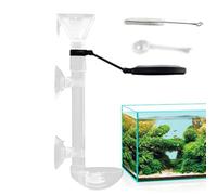 Alimentatore per Pesci d'Acquario | 6.1-9.65x1.38p Alimentatore a Tubo per Acquari,Dispensatore Direzionale Con Telescopica Trasparente per Gamberi, Tartarughe e Nutrizione Durante le Vacanze