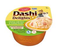 Alimento complementario para gatos Inaba DASHI - caldo con sabor a pollo y atún 70 g