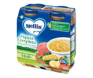 Alimento completo para bebés Mellin: verduras, pasta y ternera Mellin