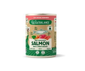 Alimento húmedo BARF de salmón y ternera para perro - Wild Balance - Cantidad: 400 g