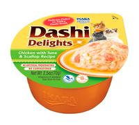 Churu Dashi Delights Pollo con Atún y Vieira Caldo para Gatos 70 gr