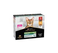 Alimento húmedo para gatos Pro Plan Cat Sterilised Multipack de carne de res y pollo | Húmedo (bolsa) | 10 x 85 g