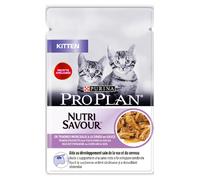 Alimento Húmido para Gatos Pro Plan Cat Kitten NutriSavour with Turkey in Gravy| Wet (Saqueta) | 26 x 85 g