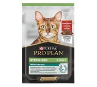 Alimento Húmido para Gatos Pro Plan Cat Sterilised Maintenance with Beef | Wet (Saqueta) | 26 x 85 g