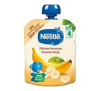 Alimento infantil con puré de manzana y plátano Nestlé bolsa 90 g