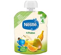 Alimento infantil con puré de pera, manzana, naranja y plátano Nestlé Naturnes bolsa 90 g