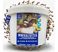 Alimento Mineral para Caballos Complejo de Vitamina b I biotina manganeso Zinc Caballo I Selenio Vitamina D A C B12 I minerales magnesio I Vitamina E I levadura de Cerveza I biotina Zinc Selenio 5Kg
