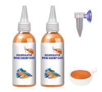 Alimento Natural De Alto Contenido Proteico para Peces con Huevas De Artemia Descapsuladas, Nauplios De Artemia Naturales, para Peces Pequeños, Alevines E Invertebrados. (25g×2)