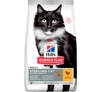 Alimento para gatos adultos mayores esterilizados Hills Science Plan con pollo (7+) | 1,5 kg