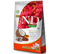 Farmina N&D Quinoa Skin & Coat - Pienso seco para perros adultos para la salud de la piel y el pelaje - Arenque - Cantidad: 2,5 kg