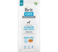 Alimento para perros Brit Care sin cereales para perros jóvenes de razas grandes | Salmón | 12 kg