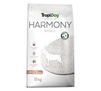 Alimento seco para Perros pequeños con probióticos Bacillus subtilis y proteína de Pescado Activa para digestión, adaptación al estrés y vitalidad - TropiDog Probiotic Line Harmony Adult Small 8kg