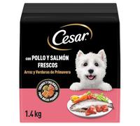 Alimento seco Perro Adulto con Pollo, salmón y Verduras Cesar 5 x 1.4kg