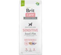 Alimento sostenible para perros sensibles Brit Care Dog | Pescado e insectos | 12 kg