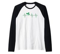 Alimento Vegano de nutrición a Base de Plantas Lifeline Heartbeat Camiseta Manga Raglan