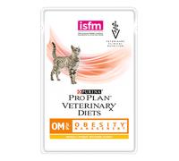 Alimento Veterinario Húmedo PPVD Feline OM - Control de la Obesidad | Húmedo (Bolsa) | Caja de 10 Sobres de 85 g